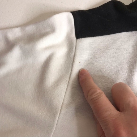 Vintage Hang Ten Long Sleeve Polo Style Black White Pullover Surf Skate Small - Picture 8 of 11